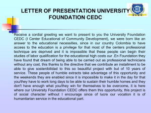 university foundation cedc
