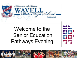 Senior Pathways Evening 2014