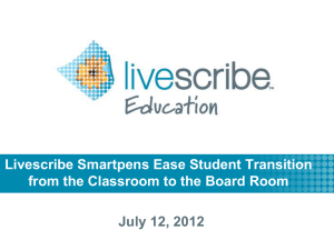 livescribe presentation