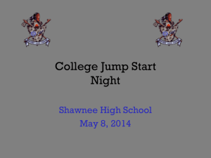 College Jump Start Night - Lenape Regional High School District