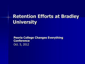 Retention Efforts at Bradley University