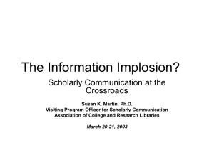 The Information Implosion?