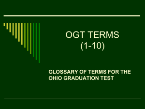 OGT TERMS