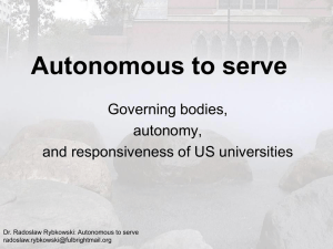 Autonomous to serve