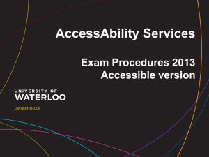 Exam Policy and Procedures Accessible Version