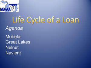 Life Cycle of a Loan