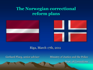 CORRECTIONAL SERVICE OF NORWAY STAFF ACADEMY