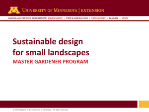 Landscaping for small spaces - University of Minnesota Extension