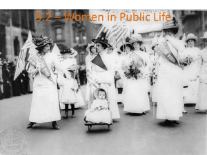 9.2 – Women in Public Life