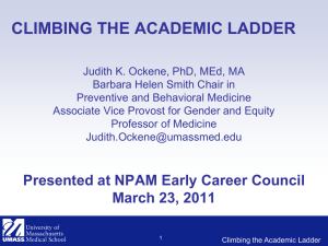 Climbing the Academic Ladder