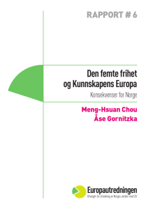 Rapport # 6 - Europautredningen