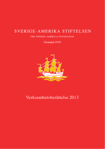 VB 2013 - Sverige-Amerika Stiftelsen