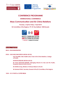 CONFERENCE PROGRAMME Mass
