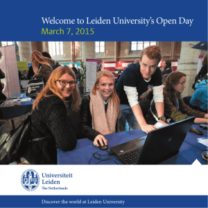 Welcome to Leiden University`s Open Day