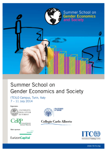 Summer School on Gender Economics and Society