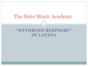 The State Music Academy - Conservatorio Statale di Musica | Latina