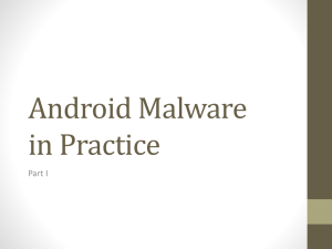 Android Malware in Practice I