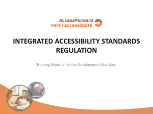 Integrated Accessibility Standards Regulation Training Module 4