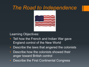 Chapter 4: The Road to Independence