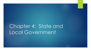 Chapter 4: State and Local Government