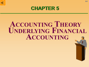 Chapter 5 - Accounting Theory