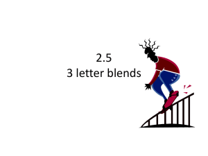 2.5 3 letter blends