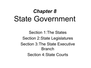 Chapter 8 State Government - Waverly