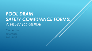Pool Drain safety Compliance Forms: a How to guide