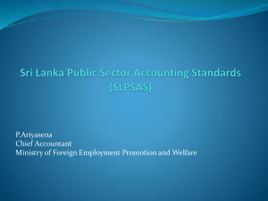 Sri Lanka Public Sector Accounting Standards (SLPSAS)