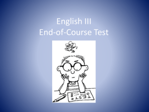 English III End-of