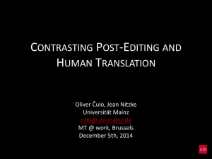 Translation-oriented corpus construction