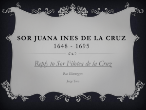 Sor Juana ines de la cruz 1648 - 1695