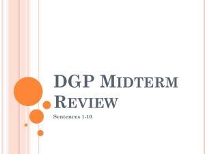 DGP Review PPT - Greeley Schools