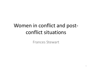 Women in conflict and post