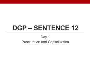 DGP * Sentence 1 - Northridge High School