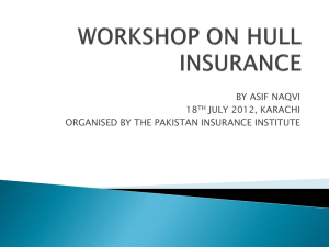 hull workshop - Pakistan Insurance Institute