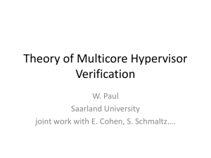 Theory of Multicore Hypervisor Verification