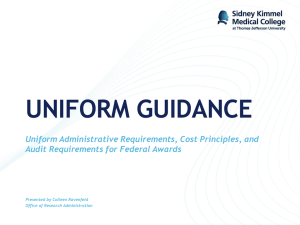 Uniform Guidance Presentation