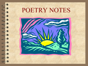 Poetry Notes PowerPoint