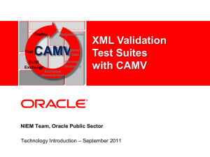 XML Validation Test Suite with CAMV