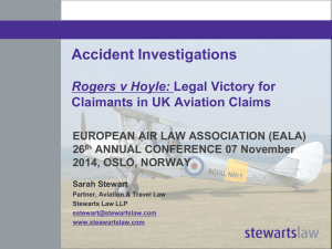 Civil Aviation (Investigation of Air Accidents and Incidents)