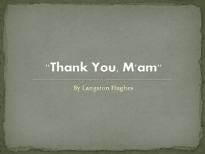 "Thank You, M`am" - Auburn City Schools