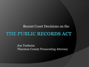 The Public Records act