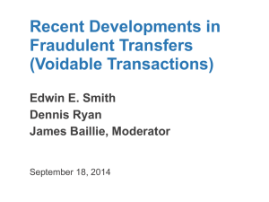 Fraudulent Transfers - American College of Bankruptcy