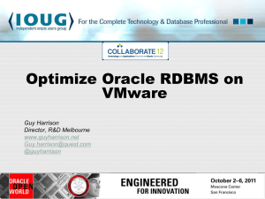 Optimize Oracle on VMWare - Guy Harrison