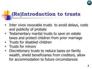 Introduction to Trusts
