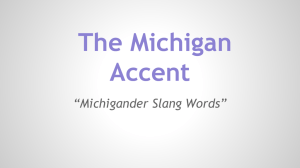 The Michigan Accent