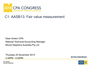 C1: AASB13: Fair value measurement