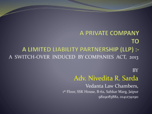 Conversion of LLC into LLP by Nivedita Sarda