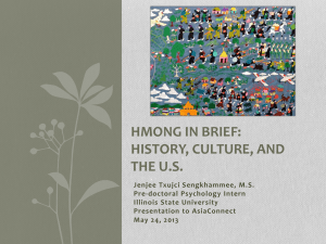 Hmong in Brief: History, Culture, and the U.S.